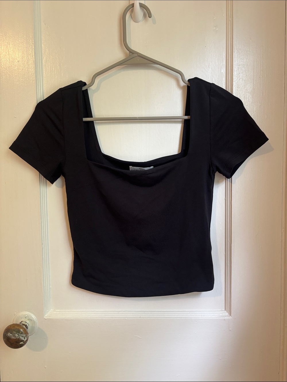 Aritzia Contour Square Neck Cropped Tee